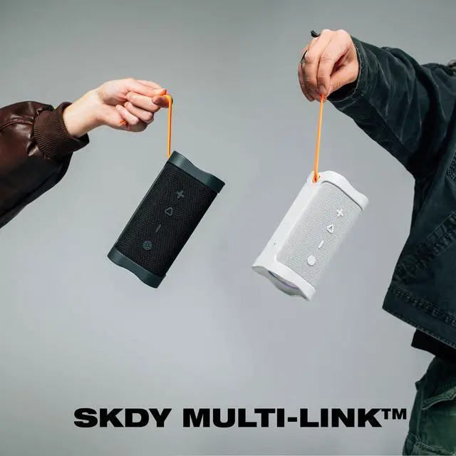 Alt view image 6 of 7 - Skullcandy Terrain 2 Portable Bluetooth Speaker, IPX7, 14-Hour Battery | Wireless, Multi-Link up to 99 Speakers, Water-Resistant, LED Light Show, Rercharbeable Battery, Carry Strap