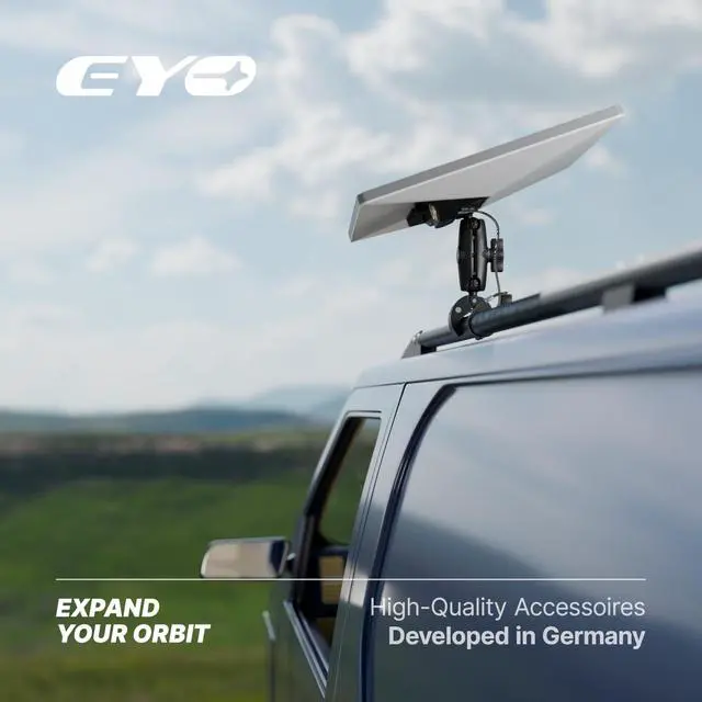 Alt view image 7 of 7 - Clamp Mount for Starlink Mini - Double Lock - Anti-Theft | Rust-free, adjustable clamp secures your Starlink Mini to RVs, boats, campers, balconies or roof racks with confidence