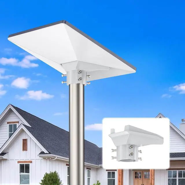 Main image of Starlink Mini Mount - ABS Starlink Mini Pipe Adapter & Compact Portable Roof Mount, Starlink Mount Compatible with 1.22-1.73'' Poles, Fit Starlink Mini, RV (White)