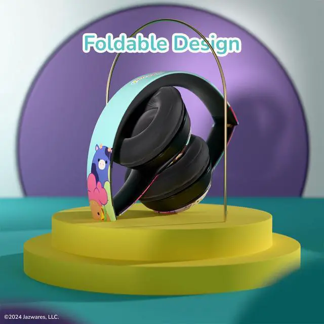 Alt view image 6 of 7 - Squishmallows Bluetooth Over-Ear Headphones- Wireless Foldable Headset Squishmallows Gifts for Girls, Boys, Women, Men and All Squish Squad Fans