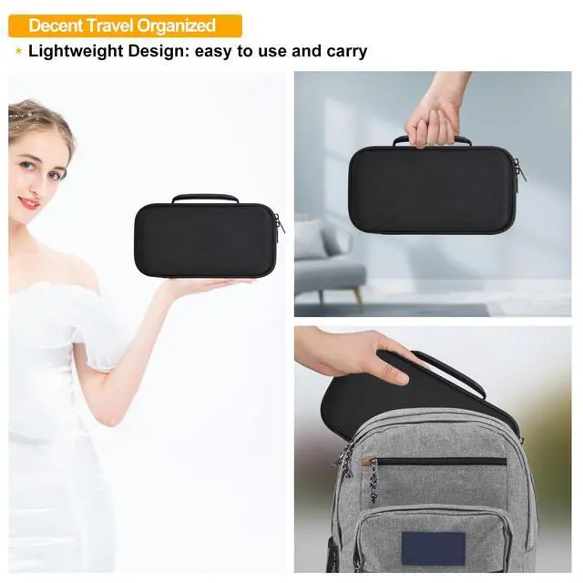 Alt view image 6 of 7 - Carrying Case for Marshall Middleton/Middleton II Portable Bluetooth Speaker, Wireless Speaker Hard Travel Protective Bag Storage Cover, Extra Mesh Pocket Fits Charging Cable, Black