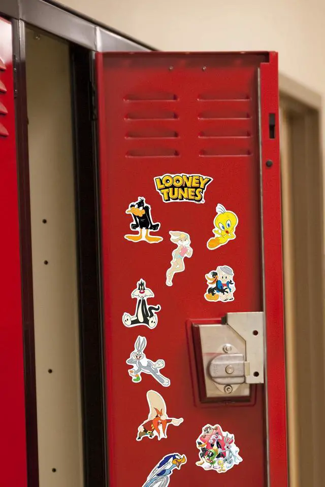 Alt view image 6 of 6 - Looney Tunes 50ct Die Cut Vinyl Stickers, Tablet, Indoor & Outdoor Use