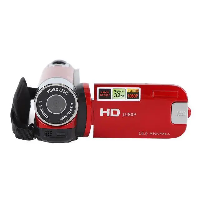 Alt view image 6 of 7 - Video Camera Camcorder, 1080P 16MP DV Camera Vlogging Recorder, 2.7in TFT 270 Degree Rotatable 16X Zoom Digital Camera for Teens Students Boys Girls Gift (Red)