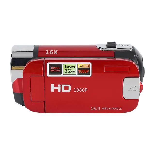 Alt view image 7 of 7 - Video Camera Camcorder, 1080P 16MP DV Camera Vlogging Recorder, 2.7in TFT 270 Degree Rotatable 16X Zoom Digital Camera for Teens Students Boys Girls Gift (Red)