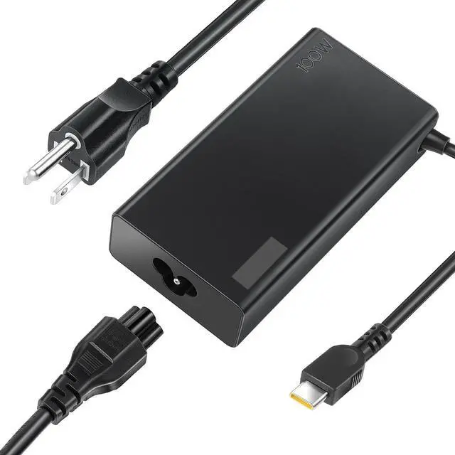 Alt view image 2 of 5 - 100W USB Type C Laptop Charger Fit for Lenovo ThinkBook Plus G3 13x 14G5 14G6 14s 14p 16G4+16p Lenovo ThinkPad neo 14 P14s L15 T16 Yoga 7 Pro7 9 9i Slim 6i 7i IdeaPad 5 Pro Slim 5-20V 5A AC Adapter