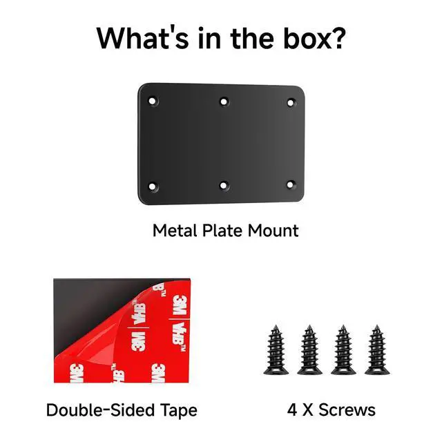 Alt view image 6 of 6 - Metal Plate for Wireless Magnetic Backup Camera Mounting Base | Weatherproof anti-rust holder for fiberglass, aluminum & plastic. Reverse camera mount for RV, Trailer, Truck, Boat