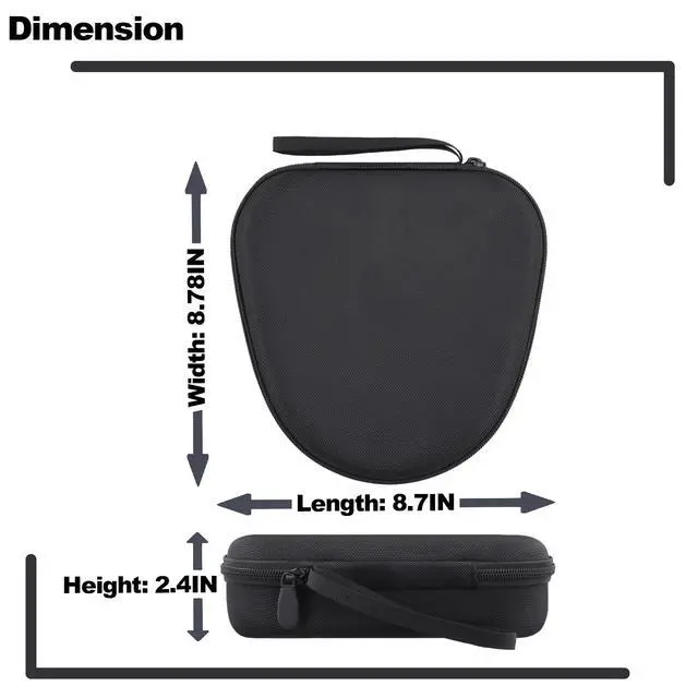 Alt view image 6 of 7 - Hard Case for JBL Tune 720BT 520BT 770NC 670NC 510BT, Black | Travel Case Compatible with JBL Live 770NC 780NC 680NC 670NC Headphones. Hard EVA Shell with Soft Velvet Lining. Case Only