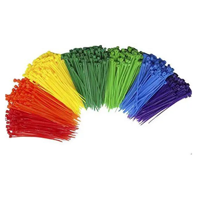Alt view image 2 of 7 - 4 Inch Yellow Zip Ties (1000 Pieces), 18lb Strength, Nylon Cable Wire Ties