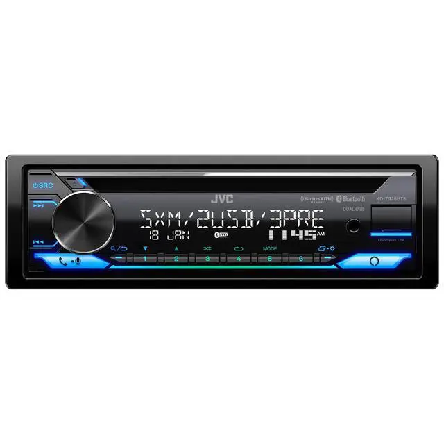 Alt view image 2 of 5 - KD-T925BTS Bluetooth Car Stereo Receiver with USB Port LCD Display - AM/FM Radio - MP3 Player - Double DIN 13-Band EQ (Black)