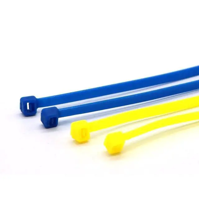 Alt view image 7 of 7 - 4 Inch Yellow Zip Ties (1000 Pieces), 18lb Strength, Nylon Cable Wire Ties