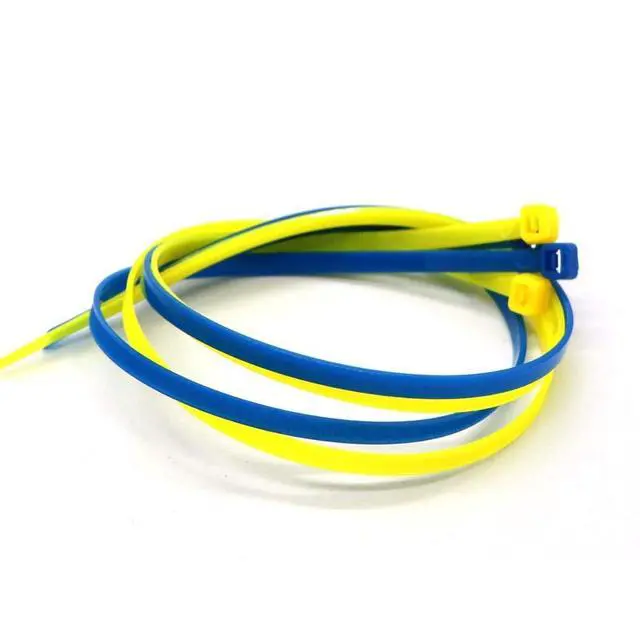Alt view image 5 of 7 - 4 Inch Yellow Zip Ties (1000 Pieces), 18lb Strength, Nylon Cable Wire Ties