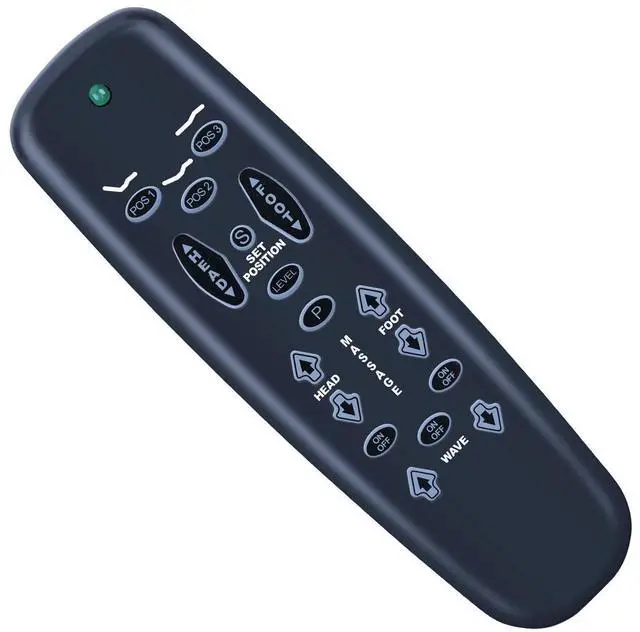 Main image of Replacement Remote for Leggett & Platt Basic C3 Adjustable Bed | for Lifestyles S-cape E95, for Tempurpedic Ergo Raven New 2020 Black Version, Black