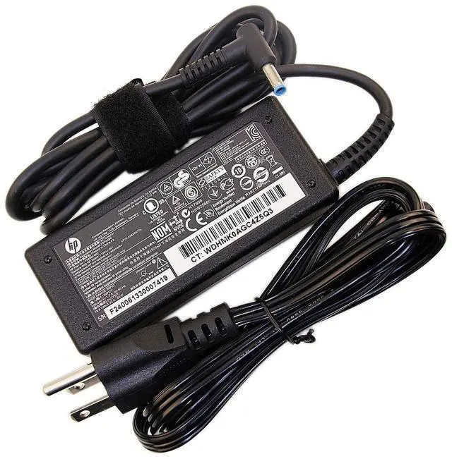 Main image of 65W AC Power Charger, Compatible with HP Probook and Pavilion Laptops, Fast Charging, 19.5V 3.33A, 4.5*3.0mm Blue Connector, Charging Adapter Cord