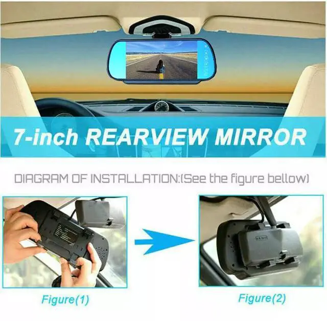 Alt view image 5 of 7 - Sprinter Brake Light Backup Camera System Compatible for Transporter Sprinter W906 2007-2018/Crafter Truck Vans 2007-2016 (with 7 inch Monitor)