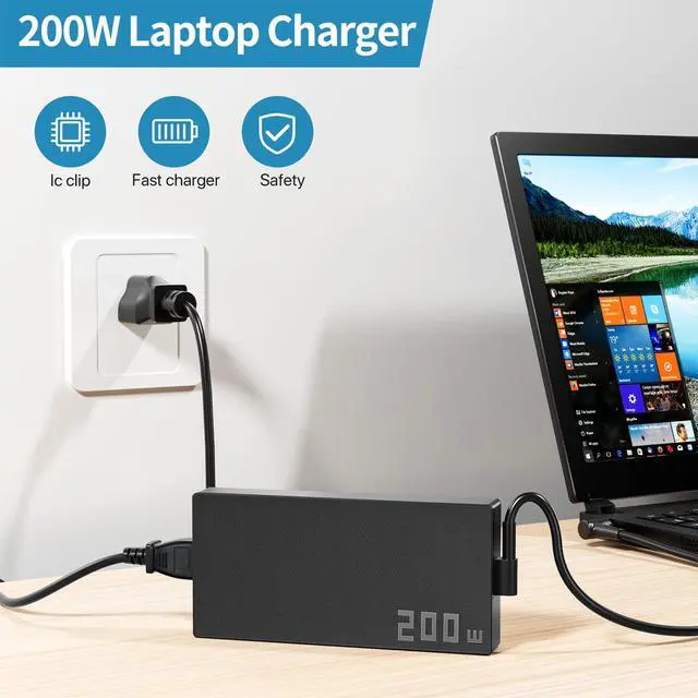 Alt view image 6 of 6 - 200W Charger Fit for ASUS ROG Zephyrus G15 TUF F15 F17 ADP-200JB D Adapter | Compatible with Asus ROG Zephyrus G15 GA503 GA503QM GA503QR GA503QS GA503RM,TUF F15 FX516 & F17 FX716 Gaming Laptop