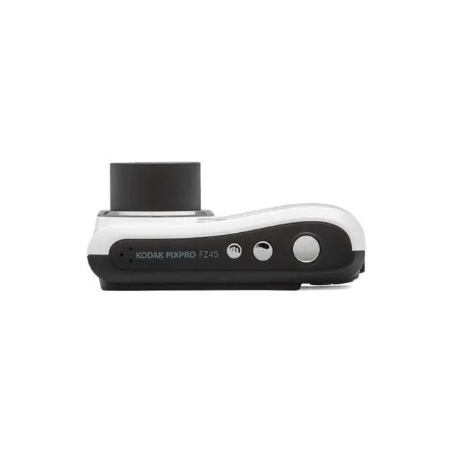 Alt view image 5 of 7 - PIXPRO FZ45 Friendly Zoom Digital Camera (White) Bundle | 32GB SD Card, AA Batteries, (3 items)
