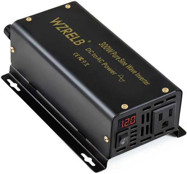 Main image of 300W Pure Sine Wave Power Inverter 600W Peak DC 48V to 110V AC Car Adapter Off Grid with LED Display