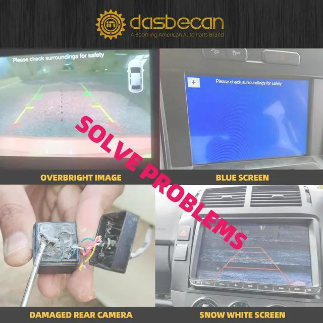 Alt view image 5 of 6 - Backup Camera Compatible with 2011-2016 Chrysler Town and Country | 2011-2020 Dodge Grand Caravan Replaces# 4672639AA CH1960103