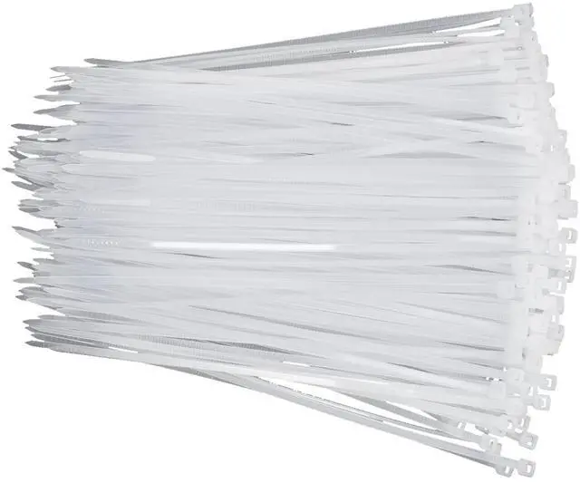 Main image of 8 Inch Zip Ties White 2000 Pack Bulk, 40 lb Tensile Strength Nylon Cable Ties, UV Resistant Self-Locking Wire Ties for Cable Management, Garden, Garage, Home and Indoor Outdoor Use