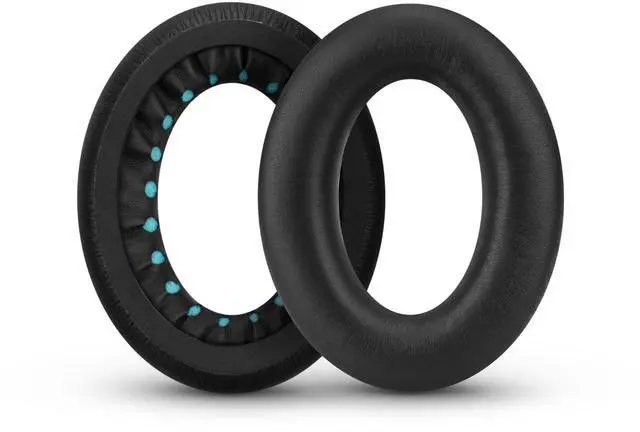 Alt view image 7 of 7 - Replacement Earpads for Bose QC45 (QuietComfort 45) Headphones, Upgraded Quality with Thicker Memory Foam & Longer Lasting Leather By (Black)