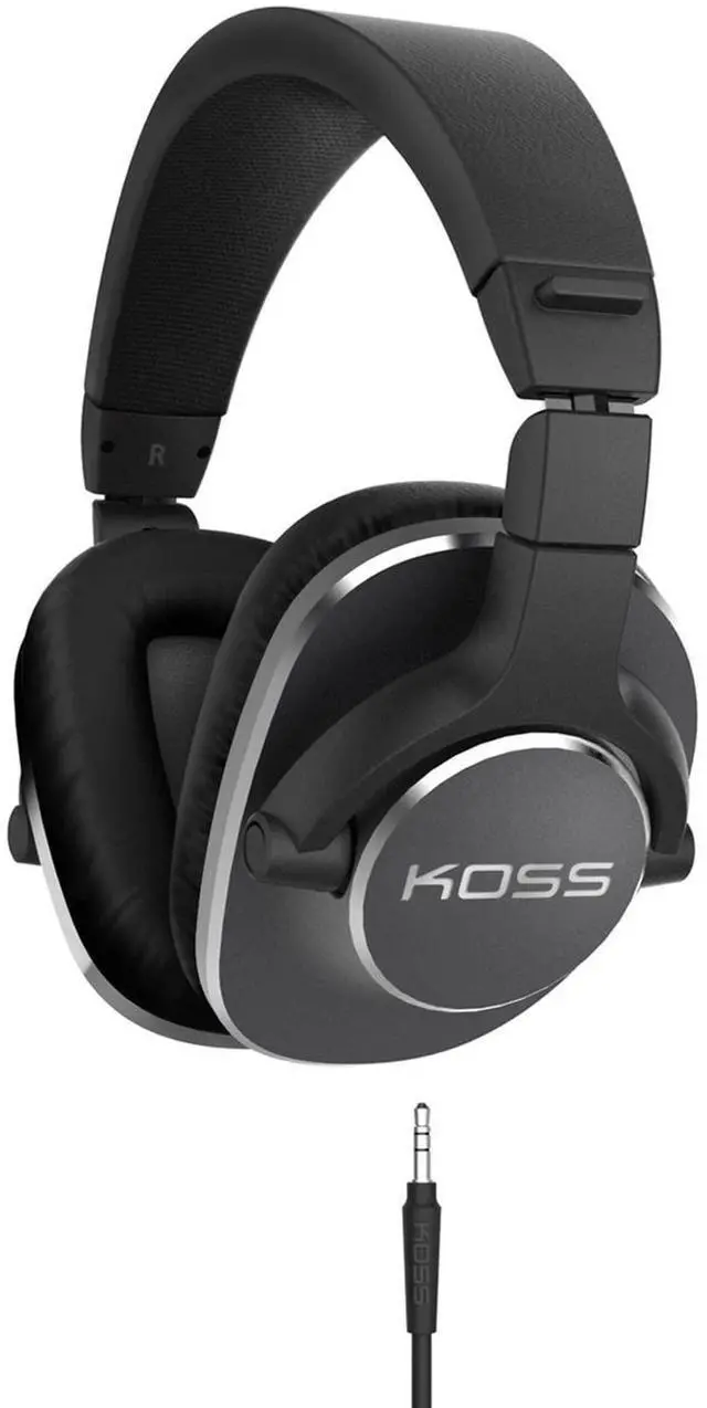 Main image of Pro4S Studio Over-Ear Headphones, Black Detachable Cord, Wired Plug | Dual Choice Entry, Professional, 3.5mm Jack