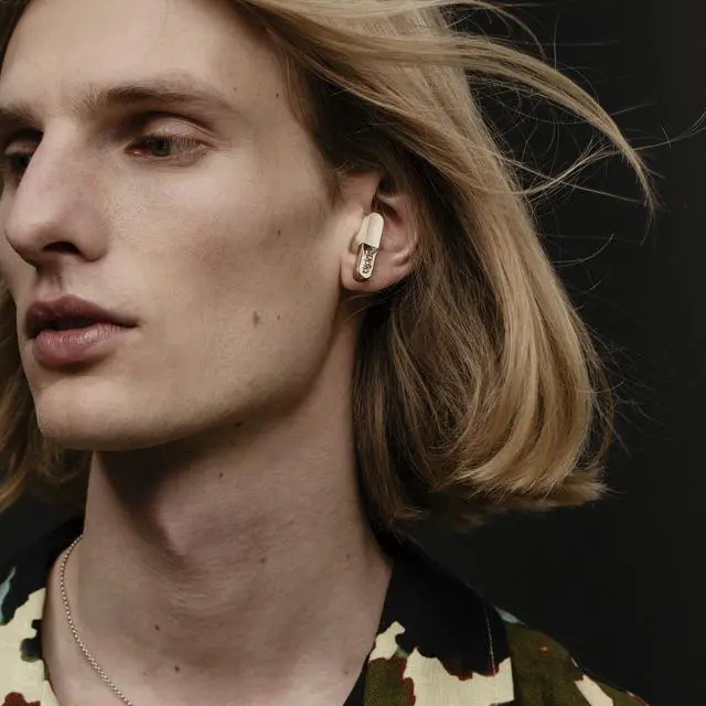 Alt view image 6 of 7 - N3 True Wireless Bluetooth On-Ear Earbuds High-Definition Sound, 30-Hour Playtime, Clear Calls, Sweat & Splash Resistant, Eco-Friendly Recycled Plastics (Sand)