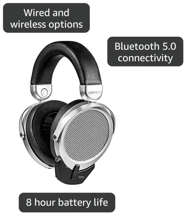 Alt view image 3 of 6 - Deva-Pro Over-Ear Full-Size Open-Back Planar Magnetic Headphone with Bluetooth Dongle/Receiver, Himalaya R2R Architecture DAC, Easily Switch Between Wired and Wireless, Bluetooth 5.0