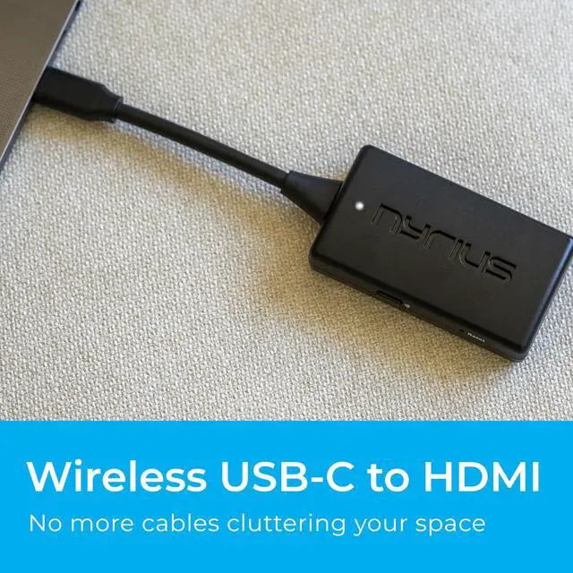 Alt view image 2 of 7 - Orion Prime Wireless USB-C to HDMI Video Transmitter & Receiver, Plug & Play Extender, Stream Full HD 1080p up to 150ft from PC, Laptop, Mobile Phone, Tablet to a TV or Projector (TDD21)