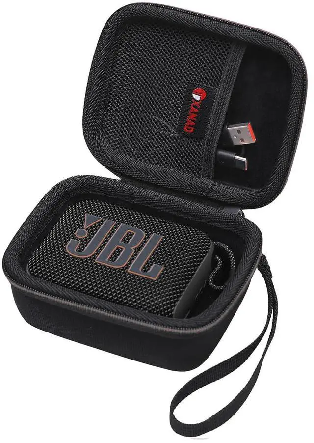 Main image of Hard Case Compatible with JBL Go 4 / GO 5 / Go 3 Ultra Speaker, Black