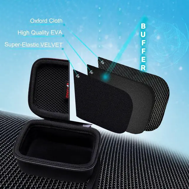 Alt view image 3 of 6 - Hard Case Compatible with JBL Go 4 / GO 5 / Go 3 Ultra Speaker, Black