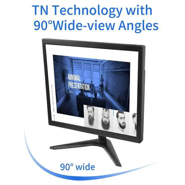 Alt view image 3 of 7 - PC Monitor 17-inch 4:3 LED Backlit Monitor 1280 X 1024, 60 Hz Refresh Rate, 5Ms Response Time, VESA Mountable, VGA, HDMI, TN Panel, Built-in Speakers