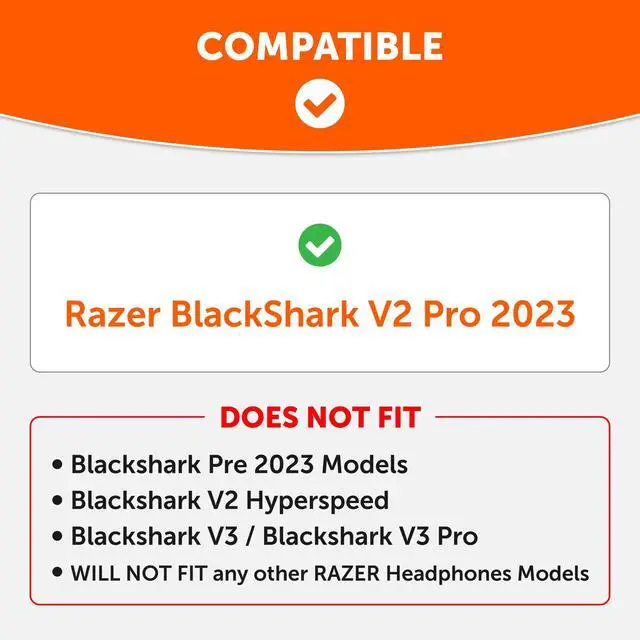 Alt view image 2 of 7 - Freeze Blackshark V2 Pro 2023 - Cooling Gel Earpads by Wicked Cushions Only (Does not fit Old Blackshark V2 Pro) - Boost Comfort, Thickness, & Sound Isolation for Epic Gaming | Black