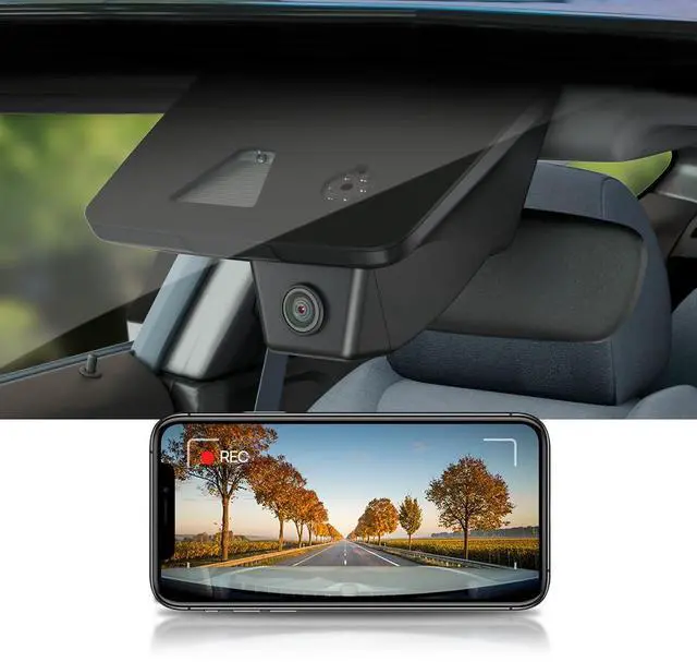 Main image of 4K Dash Cam Suitable for Jeep Grand Cherokee 2018-2021 & SRT (HD2-D7600), OEM Factory Look, UHD 2160P Video, Built-in WiFi & APP, Loop Recording, Gravity Sensor, Easy to Install, 64GB Card