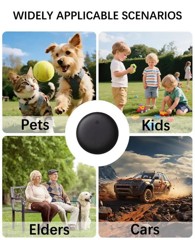 Alt view image 4 of 7 - GPS Tracker Device for Vehicles,Non Detectable GPS Tracker for Android and iPhone with Real-Time Tracking,Hidden Car Tracker Device,No Monthly Fee,No SIM,for Cars, Kids, Pets(Matte Black)