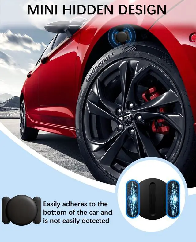 Alt view image 5 of 7 - GPS Tracker Device for Vehicles,Non Detectable GPS Tracker for Android and iPhone with Real-Time Tracking,Hidden Car Tracker Device,No Monthly Fee,No SIM,for Cars, Kids, Pets(Matte Black)