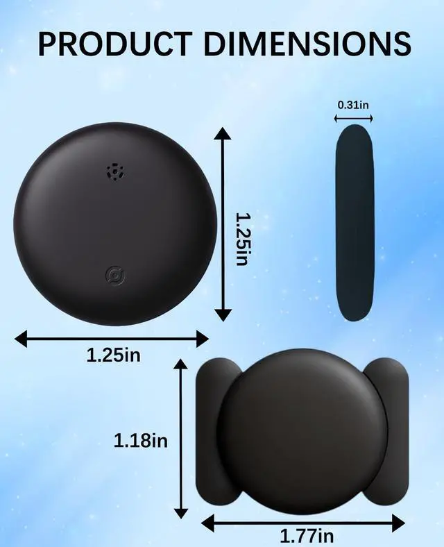 Alt view image 7 of 7 - GPS Tracker Device for Vehicles,Non Detectable GPS Tracker for Android and iPhone with Real-Time Tracking,Hidden Car Tracker Device,No Monthly Fee,No SIM,for Cars, Kids, Pets(Matte Black)