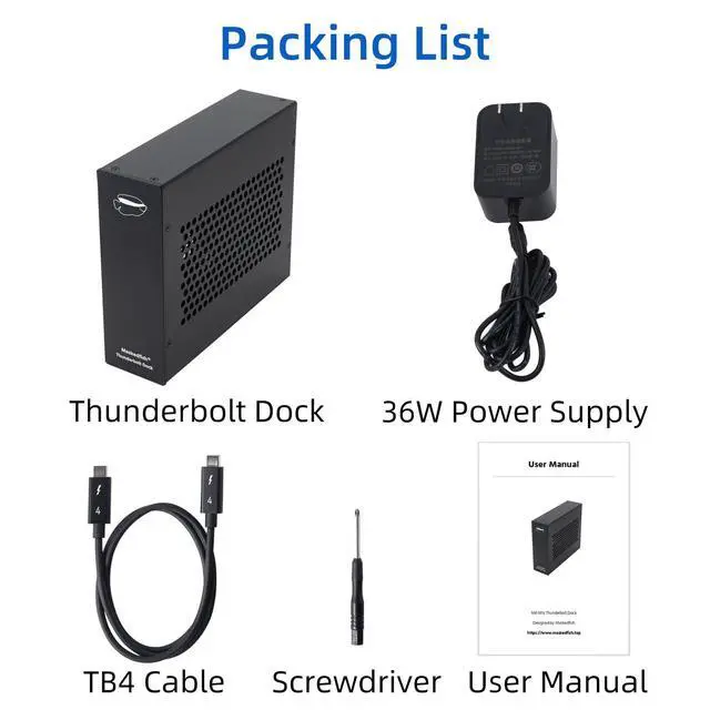 Alt view image 6 of 6 - PCIe Express to Thunderbolt 3/4 USB4 Dock, one PCIe 3.0 x16 Slot Input, Compatible with DeckLink Capture Card. Aluminum Alloy Housing Enclosure for Laptops/Desktops (MK-M1s)