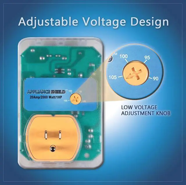 Alt view image 3 of 7 - Surge Protector - Protects Appliances From Damaging & Costly Voltage Spikes/Dips. Great for Refrigerators, Freezers, Dryers, Computers. Best in Class 20 Amp, 2200 Watts