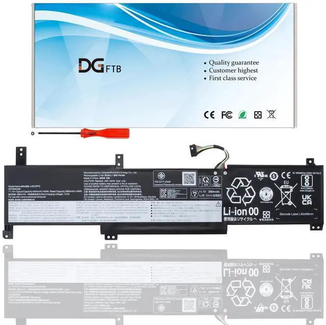 Main image of L20M3PF0 L20C3PF0 laptop battery for Lenovo IdeaPad 3-14ITL6 3-15ITL6 3-17ITL6 S14 V14 V15 V17 G2-ITL G3-IAP K14 Series L20C3PF0 L20L2PF0 L20B2PF0 L20C2PF0 L20M2PF0 L20M2PF8 (11.1V 45Wh/4054mAh)