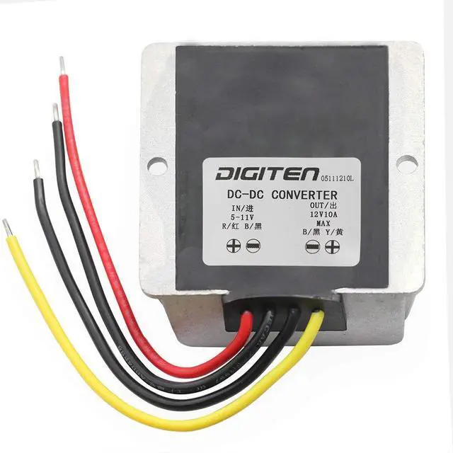 Alt view image 2 of 4 - DC 6V 5-11V to 12V 10A Step up Converter Regulator Waterproof Boost Power Module