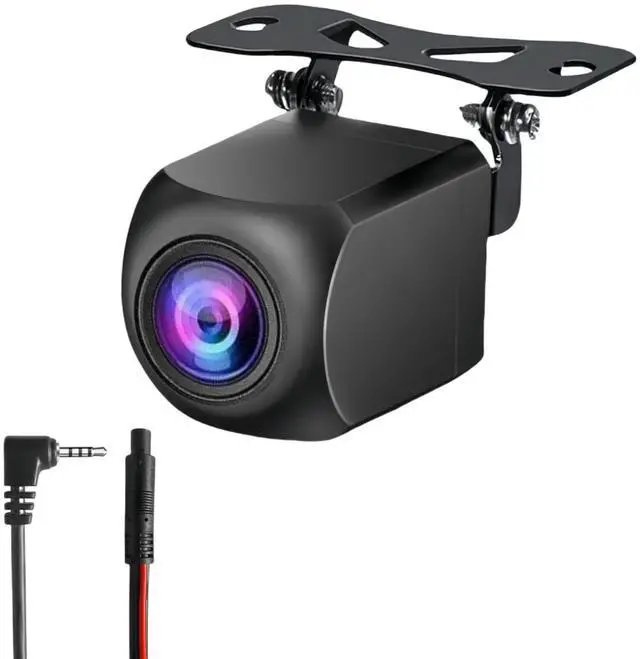 Main image of 4 Pin Backup Camera for Carplay Screen Monitor Support Mirror Image AHD 1080P Reverse Camera 2.5mm Jack to 4 Pin Front/Rear View Camera, 20ft Male Plug