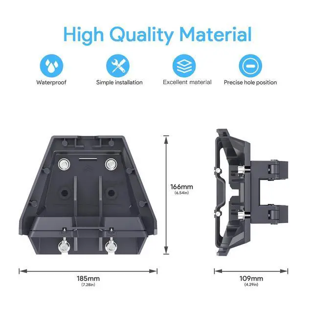 Alt view image 4 of 7 - ® Roof Mount for Starlink Gen 3/4/4X/V3/Enterprise, 0.59-1.75" | Fits Gen 3/4/4X/V3/Enterprise, 0.59-1.75" Flat Racks (No Round), 500lb Capacity, Anti-Rust, For RV, Van & SUV Roof