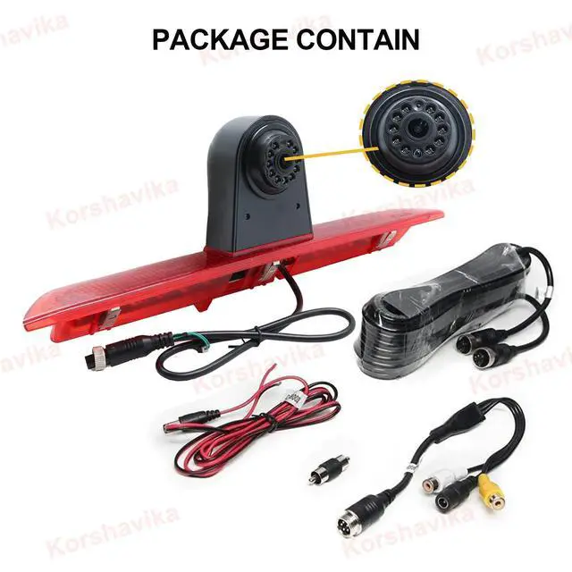 Alt view image 6 of 7 - High Mount Third Brake Light Backup Camera for Ford Transit 150 250 350 350HD 2014-2018