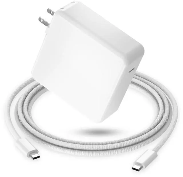 Main image of 65W USB C Laptop Charger Compatible with Samsung Galaxy Book Series | for Samsung Galaxy Book Pro & Book 6/5/4/3, Galaxy Book Pro 360 NP950QDB, 6.56FT Fast Charging, Dual Type-C Braided Cable