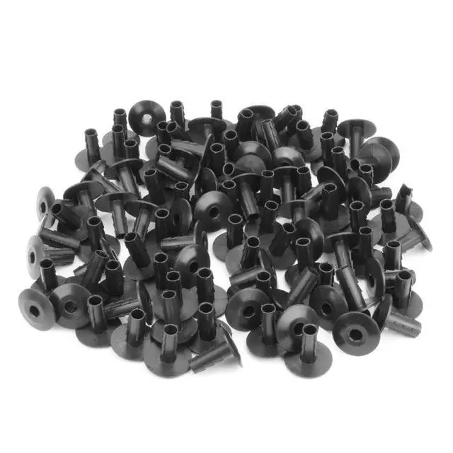 Alt view image 2 of 5 - Single Feed-Through Cable Bushings (Black / 100 Pieces)