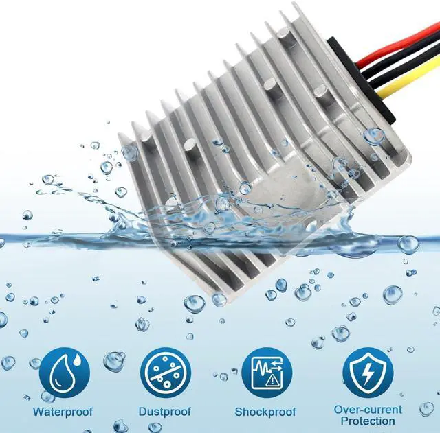 Alt view image 5 of 5 - 18V to 12V 20A 240W DC-DC Buck Converter, Heavy Duty DC Step-Down Voltage Regulator for Cars, Trucks, LED Lighting, CCTV, Navi & DIY Projects(Input 17-36V)