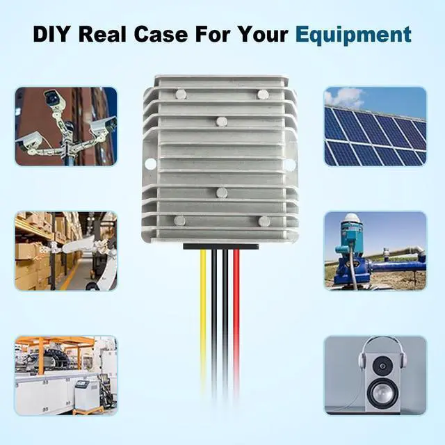 Alt view image 4 of 5 - 18V to 12V 20A 240W DC-DC Buck Converter, Heavy Duty DC Step-Down Voltage Regulator for Cars, Trucks, LED Lighting, CCTV, Navi & DIY Projects(Input 17-36V)