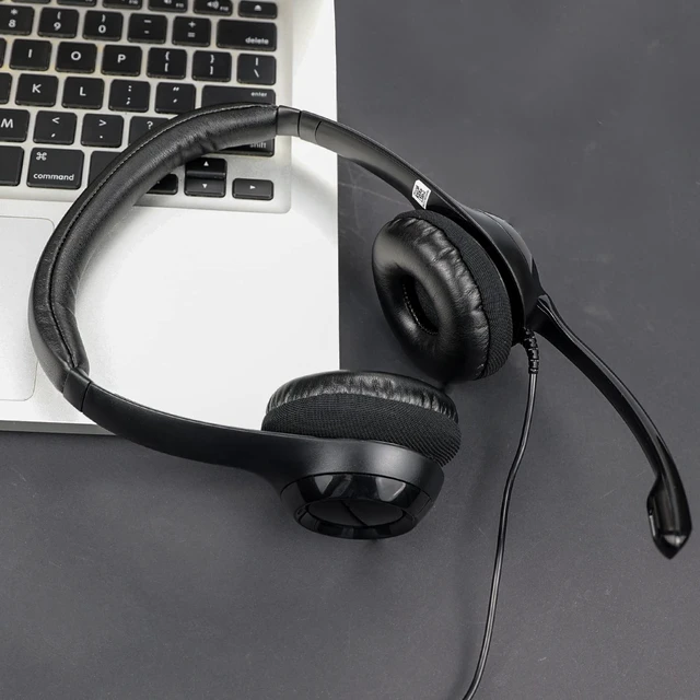 Alt view image 3 of 7 - Earpads for Logitech H390/H391/H600/H609/H760 - Black