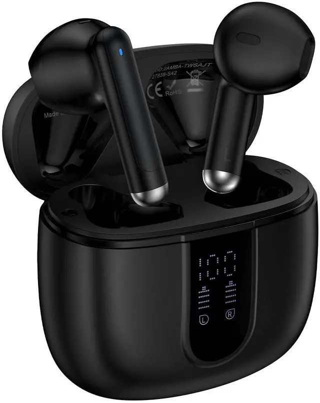 Main image of Wireless Earbuds Bluetooth Headphone for Samsung Galaxy S26 S25 Ultra S24 | S23 S22 S20 S10 A17 A36 A16 A15 60H Playback with Dual LED Display IPX7 Waterproof Sports in Ear Earphone for Pixel 10 9 8 7