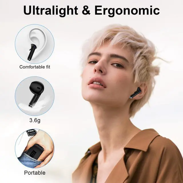 Alt view image 7 of 7 - Wireless Earbuds Bluetooth Headphone for Samsung Galaxy S26 S25 Ultra S24 | S23 S22 S20 S10 A17 A36 A16 A15 60H Playback with Dual LED Display IPX7 Waterproof Sports in Ear Earphone for Pixel 10 9 8 7